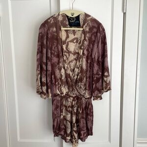 Planet Blue Brown Romper